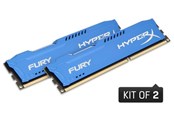 RAM - Kingston HyperX Fury DDR3-1600 BL C10 DC - 8GB - HX316C10FK2/8