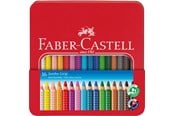 Skrive- & Tegneverktøy - Faber-Castell Colour Pencil Jumbo Grip Metal tin of 16 - 110916