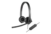 Hodetelefoner - Logitech USB Headset H570e - Black - 981-000575