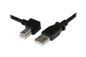 USB - StarTech.com USB 2.0 A to Left Angle B Cable - USBAB3ML