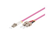 Nettverkskabel - Pro Fiber Optical LC - SC OM4 - 1m - Rød - 1m - 4040849959431