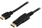 Skjermkabel - Pro DisplayPort 1.2 - HDMI 1.4 - 2m - Svart - DPHDMI-2