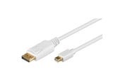 Skjermkabel - Pro Mini Displayport - Displayport- 2m - White - 4040849528590