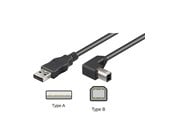 USB - Pro USB-A <-> USB-B 2.0 - 90° - 2m - Svart - 4040849508561