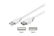 USB - Pro USB-A <-> USB-A - 0.6m - Hvit - 4040849961977