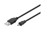 USB - Pro USB-A <-> USB Mini-B (8-pin) - 1.8m - Svart - 4040849939723