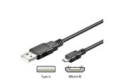 USB - Pro USB-A <-> USB Micro-B - 0.15m - Svart - 4040849957369