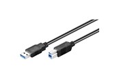 USB - Pro USB-A <-> USB-B 3.0 - 0.5m - Svart - 4040849957222