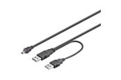 USB - Pro USB 2.0 Dual Power A/Mini-B - 0.60m - 4040849935879