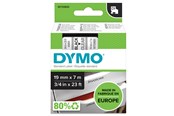 Papir, Fotopapir & Etiketter - DYMO D1 tape, 19mm x 7m rull, sort på klar - S0720820