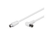 Antennekabler - Pro Antenna cable White 2x90° - 5m - 4040849115226