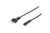Strømkabel (ekstern) - Pro Strømkabel C7 (2 pins) - Svart - 5m - Rett - 4040849950391