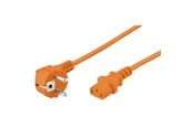 Strømkabel (ekstern) - Pro Power cable C13 1x90° - Oransje - 5m - 4040849952906