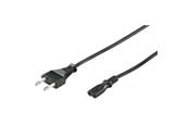 Strømkabel (ekstern) - Pro Strømkabel C7 (2 pins) - Svart - 1.5m - Rett - 4040849500848