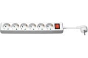 Strømkabel (ekstern) - Pro Power Socket x6 - w/Switch - 1.5m - White - 4040849512889