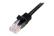 Nettverkskabel - StarTech.com Snagless Cat 5e UTP Patch Cable - 45PAT1MBK