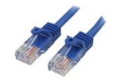Nettverkskabel - StarTech.com Snagless Cat 5e UTP Patch Cable - 45PAT1MBL