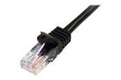 Nettverkskabel - StarTech.com Snagless Cat 5e UTP Patch Cable - 45PAT3MBK