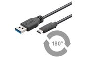 USB - Pro USB-A <-> USB-C - 0.5m - USB 3.0 - Svart - PUSB3.2G1-AC-BLK-0.5M