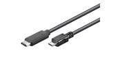 USB - Pro USB-C <-> USB Micro-B - 1m - Svart - 4040849679933