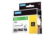 Papir, Fotopapir & Etiketter - DYMO Rhino industri vinyl tape,19 mm x 5.5 m rull, hvit på grønn - 1805420