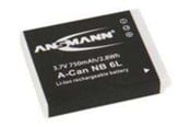 Kamerabatteri & Batterigrep - ANSMANN A-Can NB 6 L - 5044453