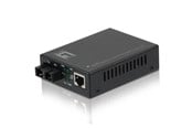 Repeater, forsterkere, bridges og transceivere - LevelOne GVT-2001 RJ45 to SC Gigabit Media Converter Multi-Mode Fiber 850nm 550m - GVT-2001