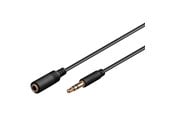 Lydkabel - Pro MiniJack 3.5mm Ext. 3P - Bk - 1m - 4040849971136