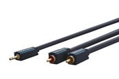 Lydkabel - ClickTronic MiniJack - 2xRCA Cas. - 7.5m - 4040849704703