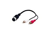 Lydkabel - Pro DIN 5 pins F - 2xRCA M - 0.2m - 4040849500046