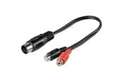 Lydkabel - Pro DIN 5 pins M - 2xRCA F - 0.2m - 4040849500022