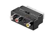 Skjermkabel - Pro Scart adapter to S-VHS & 3xRCA - 4040849501234