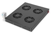 Rackskap - DIGITUS DN-19 FAN-4-HO-SW Ventilation Unit for variable 483 mm (19") installation - DN-19 FAN-4-HO-SW