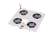 Rackskap - DIGITUS Unique rack-dække (ventileret) - DN-19 FAN-4-N