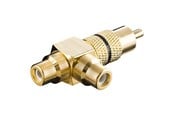 Lydkabel - Pro Audio adapter RCA T-plug - Black - 4040849113871