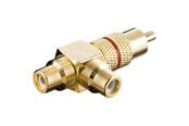 Lydkabel - Pro Audio adapter RCA T-plug - Red - 4040849113888