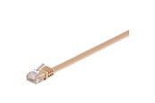 Nettverkskabel - Pro LAN CAT 6 UTP Flat - Brown - 0.5m - 4040849958793