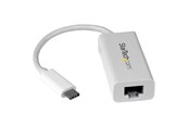 Nettverksadapter - StarTech.com US1GC30W USB-C to Gigabit Ethernet Adapter White Thunderbolt 3 Compatible - US1GC30W