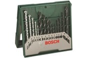 Bormaskin & Bits - Bosch 15-delers Mini-X-Line-sett blandet - 2607019675