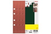 Slipemaskin - Bosch 25-delers slipepapirsett til plansliper, 8 hull, korning 120 G= 120 - 2607017100