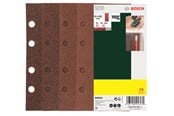 Slipemaskin - Bosch 25-delers slipepapirsett til plansliper, korning 40, 60, 80, 120 G= 40, 60, 80, 120 - 2607019495