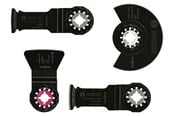 Multiverktøy - Bosch 4-delers gulv-/monterings-sett ACZ 85 EB (1x); AIZ 32 BSPB (1x); AIZ 32 EPC (1x); ATZ 52 SC (1x) - 2608661696
