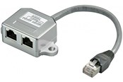 Nettverkskabel - Pro LAN STP CAT 5e LAN Combiner - Sølv - 0.1m - 7000918