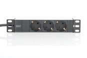 Strømkabel (ekstern) - DIGITUS 3-Port - 1U - Aluminum PDU - DN-95411