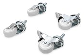 Skrivebordstilbehør - DIGITUS Lockable castors for standard wall mounting cabinets Unique Set (4 pcs.) - DN-19 CASTOR-WM