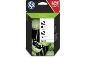 Printertilbehør blekk/toner - HP 62 / N9J71AE 2-Pack (Cyan Magenta Yellow) Pigmwnted Black Ink - N9J71AE