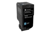Printertilbehør blekk/toner - Lexmark - cyan - original - toner cartridge - LCCP LRP  Corporate - 74C2SCE