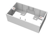Tilbehør - Vision TC3 UK 2-Gang Surface-Mount Backbox - TC3 BACKBOX2G