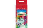 Skrive- & Tegneverktøy - Faber-Castell Coloured pencil Colour Grip cardboard/24x - 112424