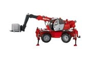 Leketøysbil - Bruder Manitou Telescopic forklift MRT 2150 with accessories - 02129